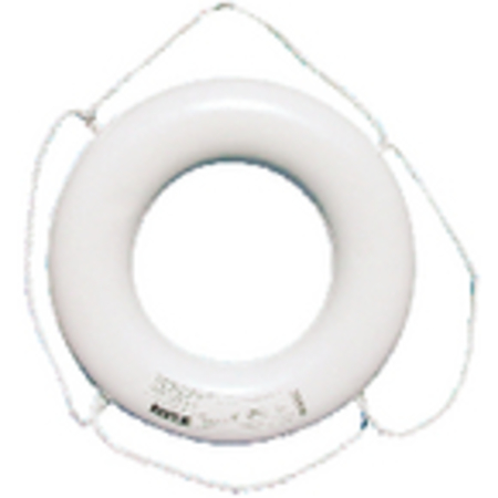 Jim-Buoy Closed Cell Foam U.S.C.G. Approved Life Ring w Rope Molded In -  CAL-JUNE, GW-X-24